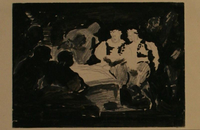 Antonín Procházka - Náčrt k obrazu Hanácká svatba
