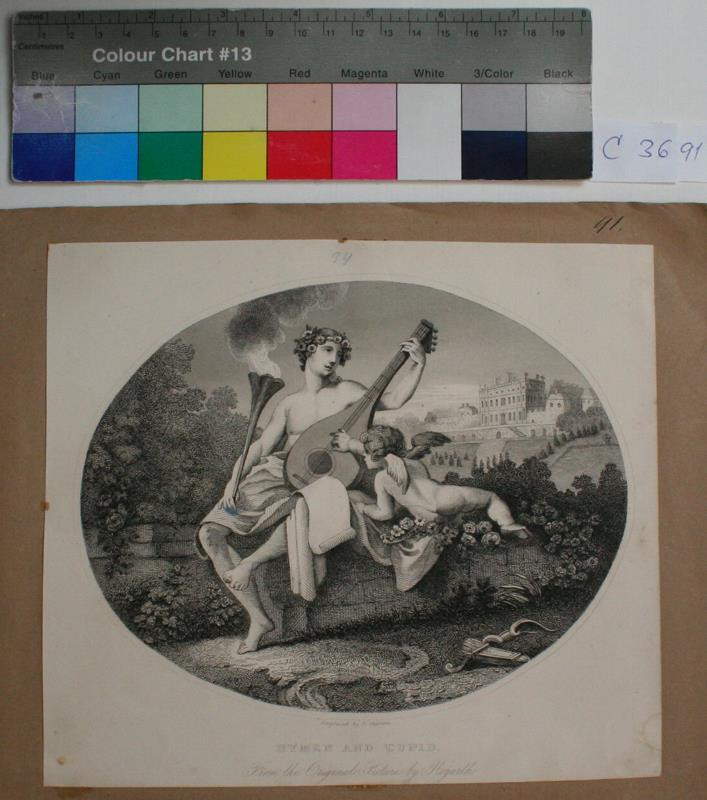 E. Chavane - Hymen and Cupid. in album VI. from the Original by W. Hogarth