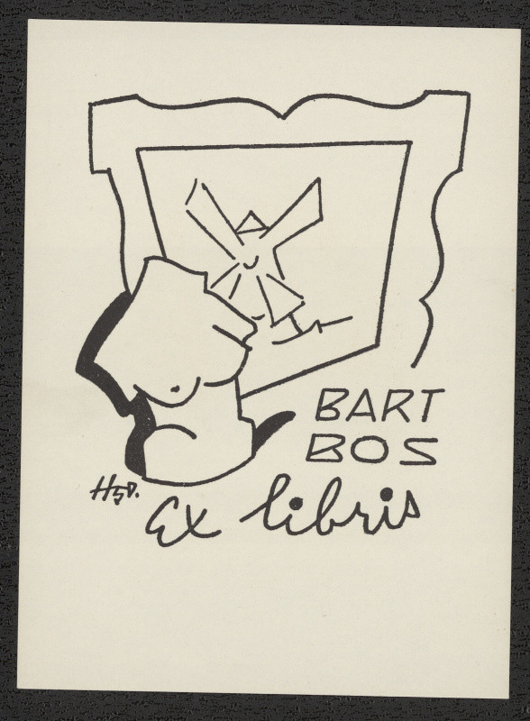 Stanislav Hlinovský - Ex libris Bart Bos