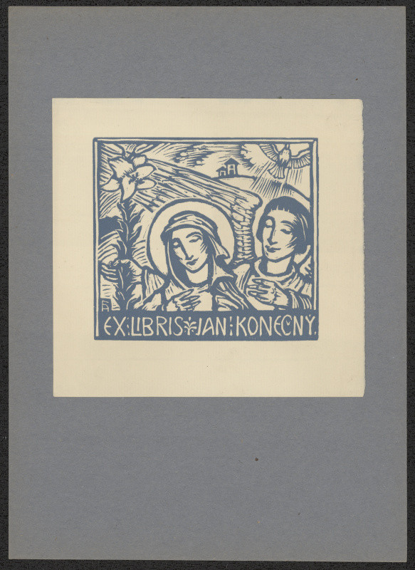 Arnošt (Ernst) Hrabal - Ex libris Jan Konečný