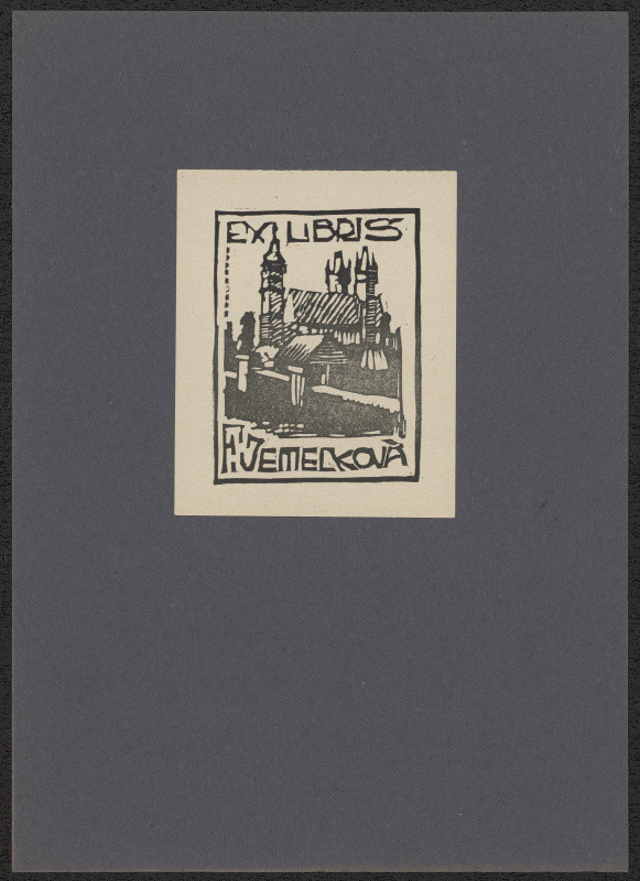 Bohumil Lizner - Ex libris F. Jemelková