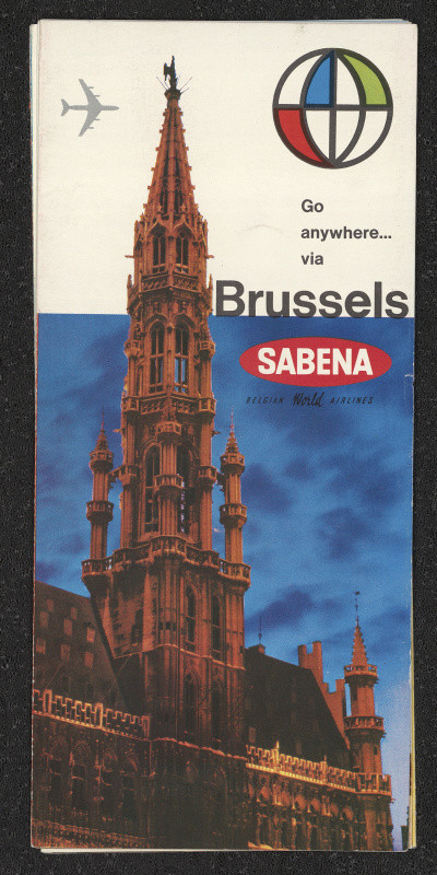 neznámý - SABENA: Go anywhere via Brussels