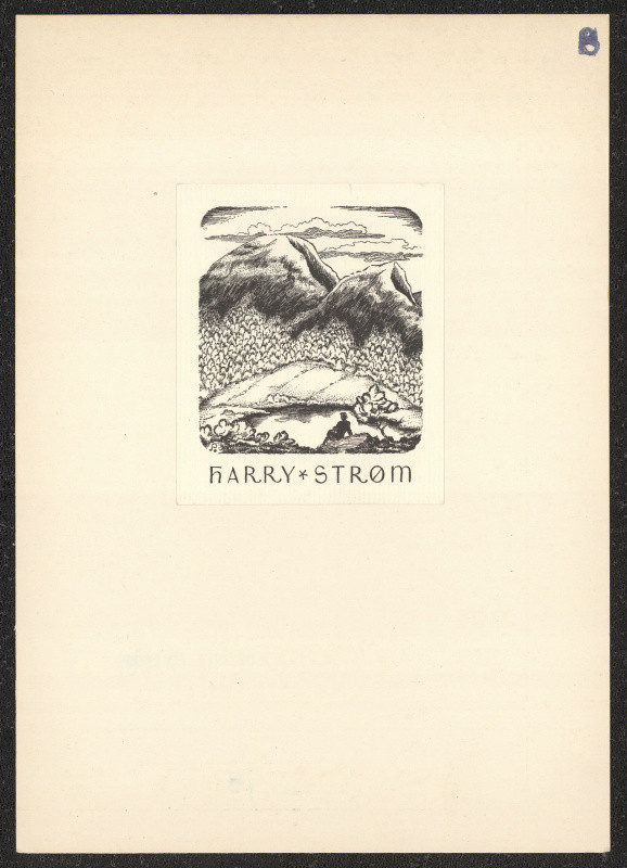 Henry Seljaerven - Ex libris Harry Strom