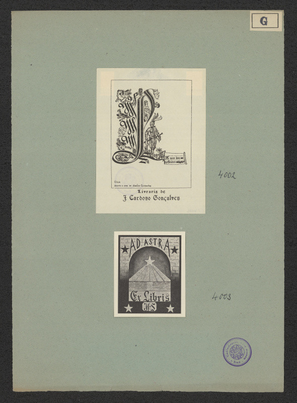 Fritz Kinstorh - Exlibris H. S.