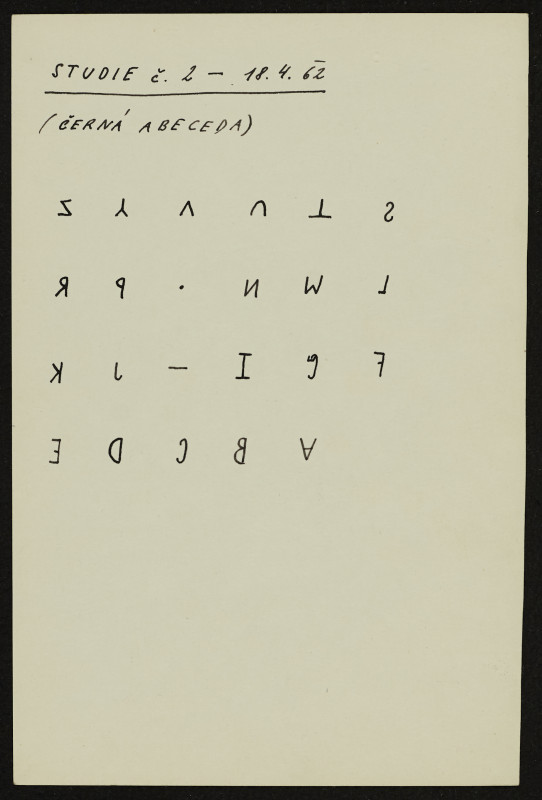 Ladislav Novák - Studie č. 2 (Černá abeceda)