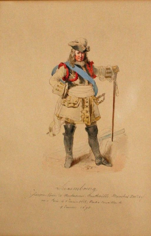 Peter Johann Nepomuk Geiger - Krojová studie (Francois, Henri Luxemburg, vévoda de Montmorency Bouteville, francouzský maršál, poslední velký generál Ludvíka XIV.)