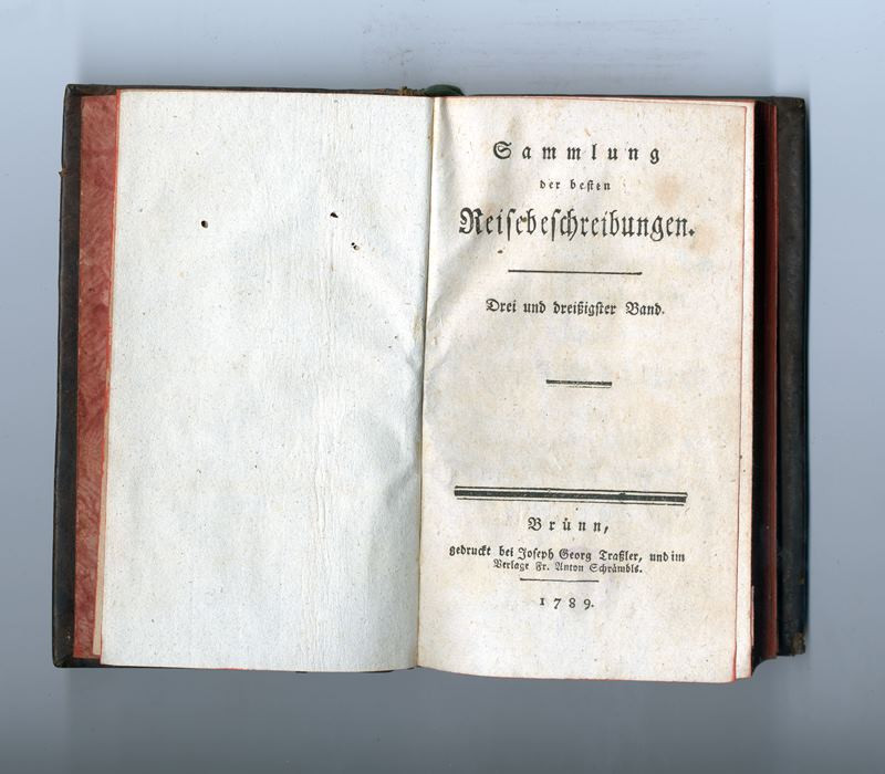 neurčený autor, Joseph Georg Traßler, Franz Anton Schrämbl - Sammlung der besten Reisebeschreibungen. Drei und dreißigster Band