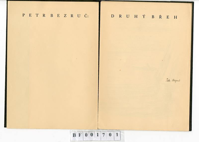 Petr Bezruč, Petr Dillinger - Druhý břeh