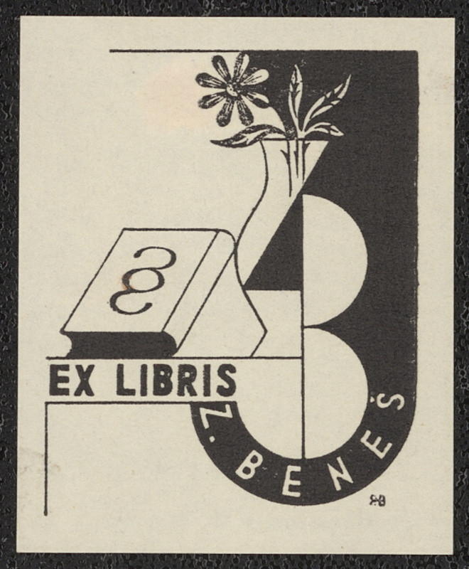 Hana Bruknerová Roušarová - Ex libris J. Beneš