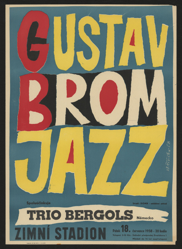 Vladimír Bernard Růžička - Gustav Brom - jazz a trio Bergols, Zimní stadion
