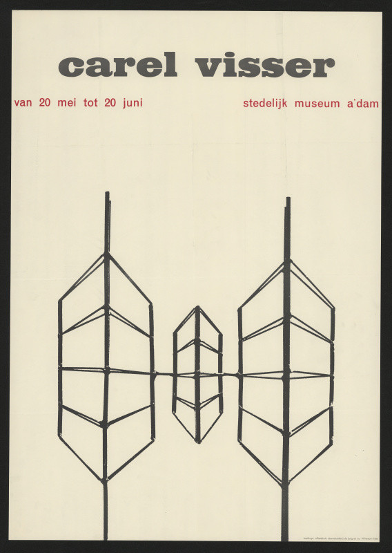Pieter Brattinga - Carel Visser, Stedelijk museum, Amsterdam