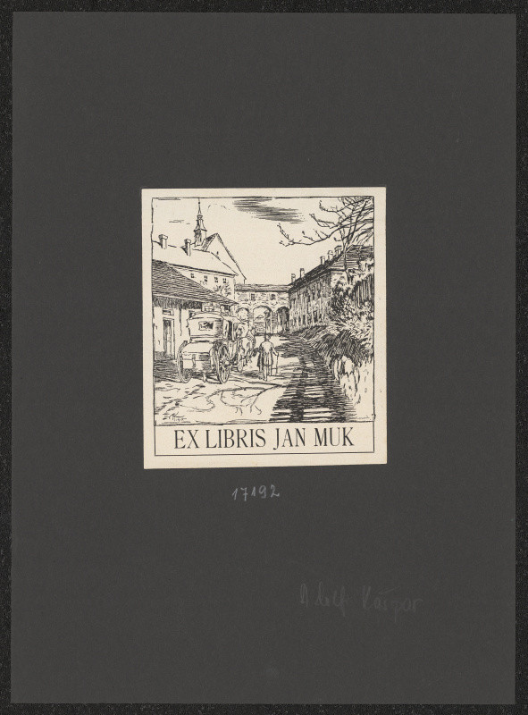 Adolf Kašpar - Ex libris Jan Muk