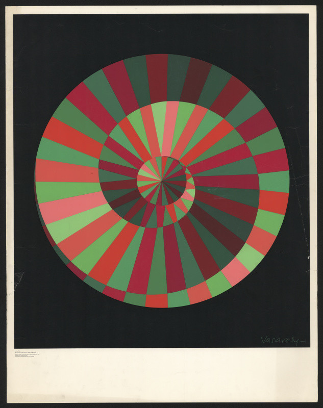 Victor Vasarely - Bianco plakát (XX. Olympiáda)