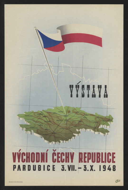 Karel Černý - Výstava. Východní Čechy republice. Pardubice 3.VII.-3.X.1948