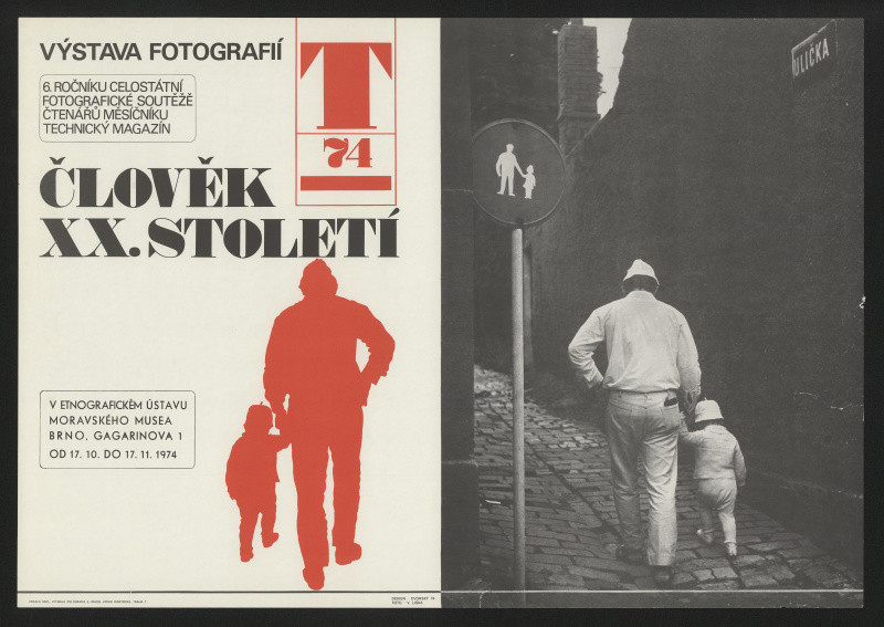Dvorský - Člověk k XX.stol. T74. Výstava fotogr. 6 ročníku celosvět. fotografické soutěže ..Měsíčniku Techn. mag. 1974