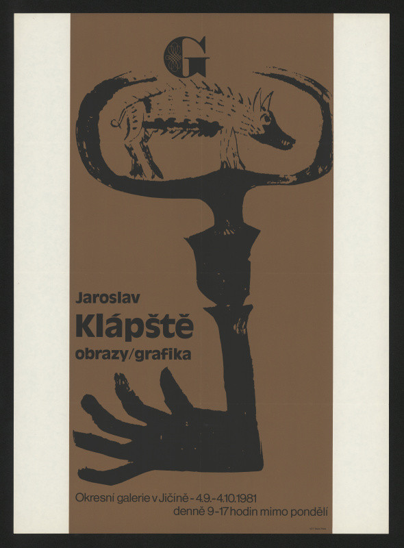neznámý - Jaroslav Klápště. Obrazy, grafika. Okres. galerie v Jičíně, 4.9.-4.10.1981