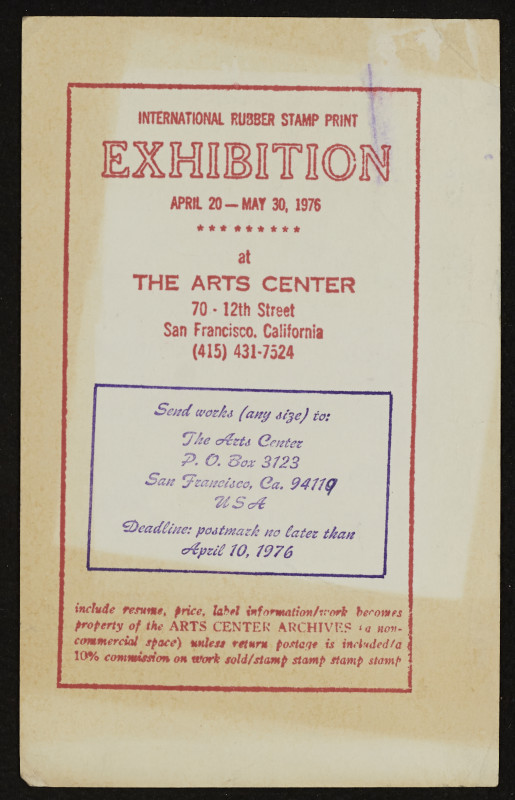 The Arts Center - International Rubber Stamp Print Exhibition