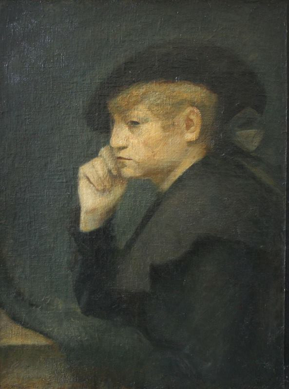 neznámý malíř - Portrét paní Křikavové