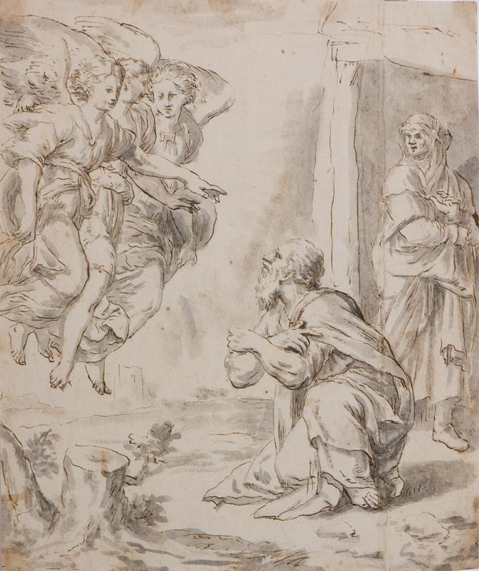 Giovanni Francesco Penni - podle - Abraham a andělé