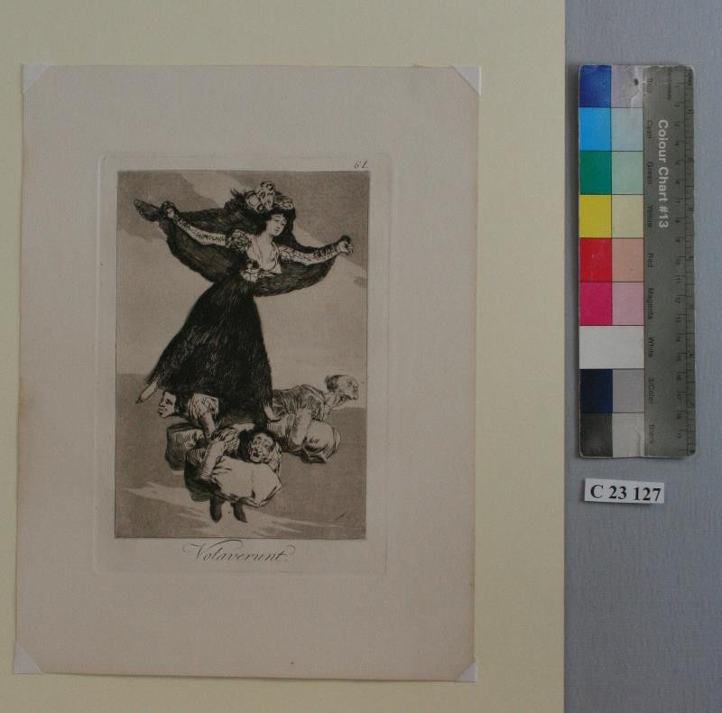 Francesco de Goya - Odletěly - Volaverunt, 61. list z cyklu Caprichos