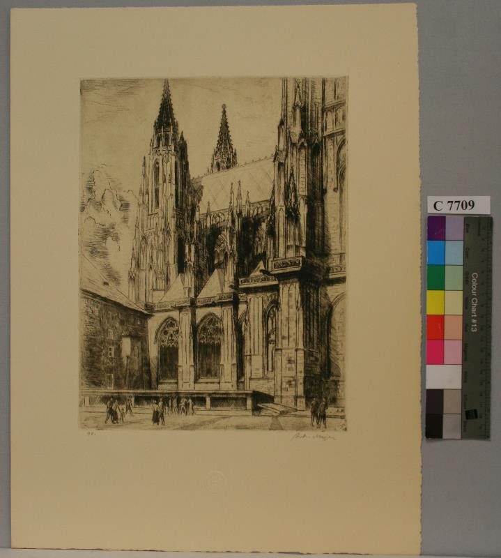 Antonín Majer - Část dostavby chrámu (Katedrála sv. Víta, Hollar 1937 - 4)
