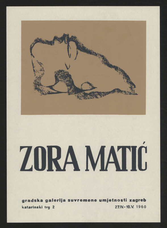 neznámý - Zora Matič, Gradska galeriija suvremene umjetnost Zagreb