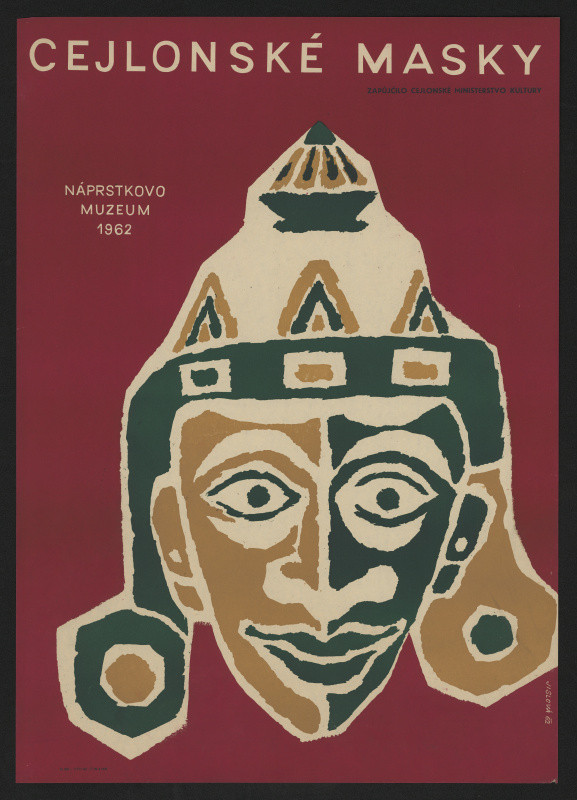 Věra Jislová - Cejlonské masky. Náprstkovo muzeum 1962