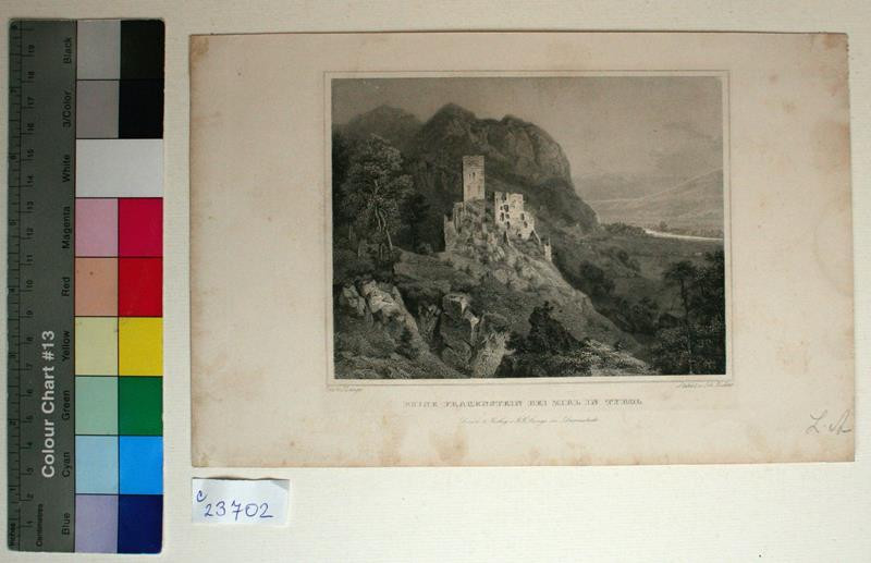 Johann Anton Richter - Ruine  Fragenstein  bei  Zirl  in  Tyrol