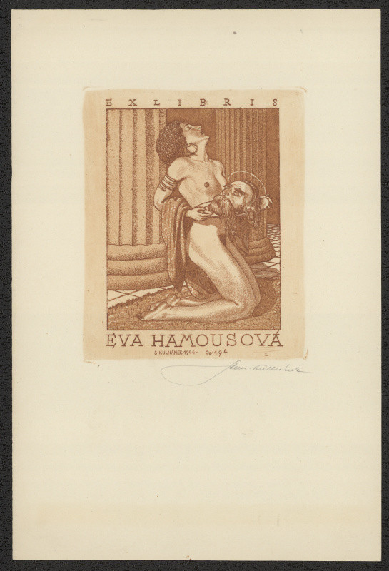 Stanislav Kulhánek - Ex libris Eva Hamousová