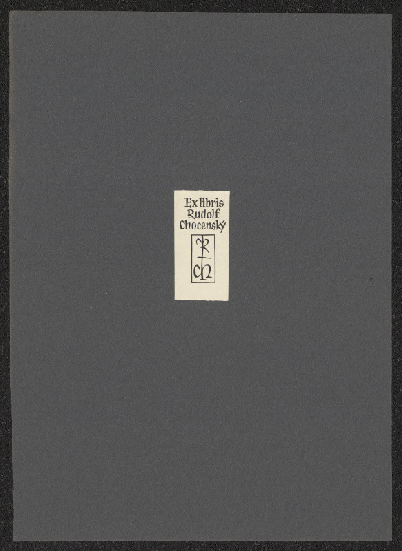 Oldřich Menhart - Ex libris Rudolf Chocenský