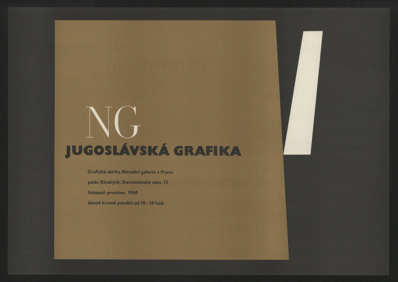 neznámý - Jugoslávská grafika. Grafická sbírka NG. Palác Kinských, listop.-pros.1968