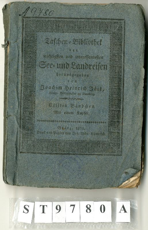 Joachim Heinrich Jäck, Johann Andreas Kienreich - Taschen-Bibliothek der wichtigsten und interessanten Reisen durch Aegypten. I. Theil, 3 Bändchen