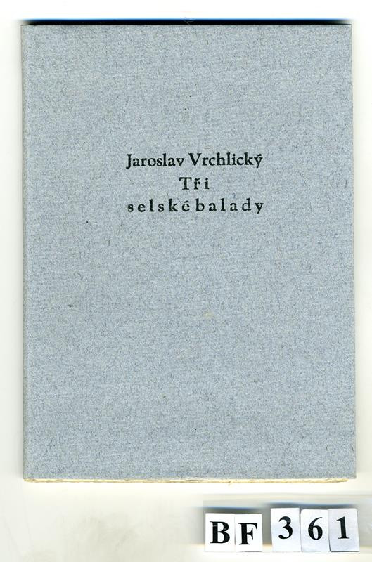 Michael Florian, Jaroslav Vrchlický - Tři selské balady