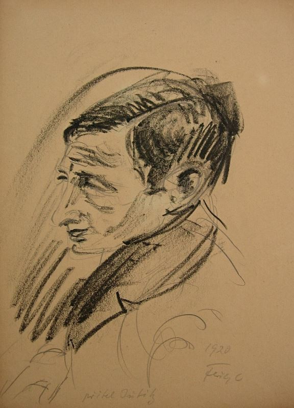 Bedřich (Friedrich) Feigl - Portrét Alfreda Justitze