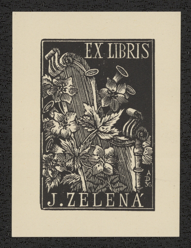 Antonín Doležal - Ex libris J. Zelená