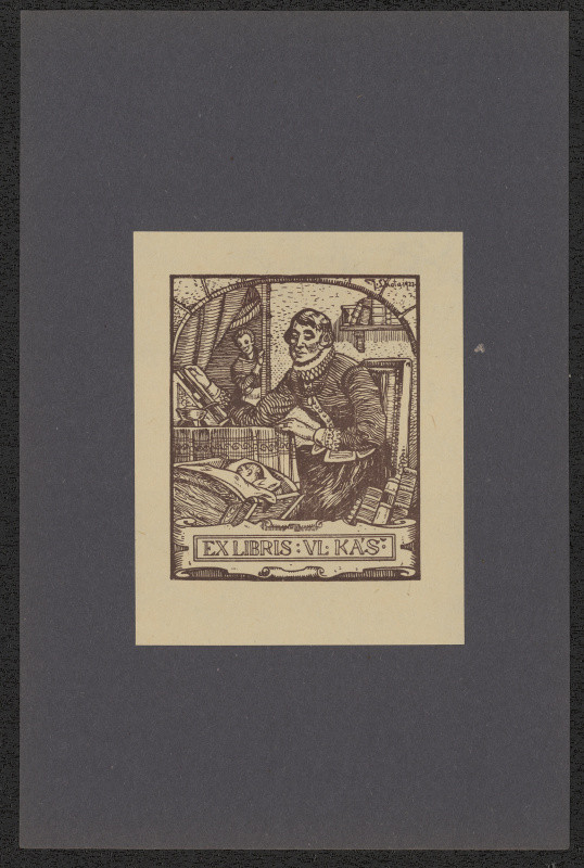 Josef Lhota - Ex libris: Vl. Káš. in J. Lhota. Dvanáct ex libris. Praha 1922