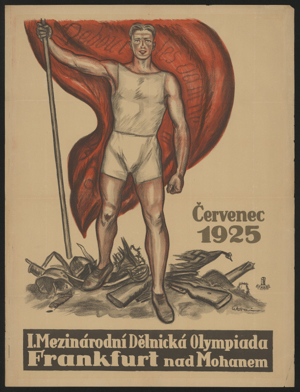 Krain (?) - I. mezinárodní dělnická olympiída Frankfurt nad Mohanem, červenec 1925