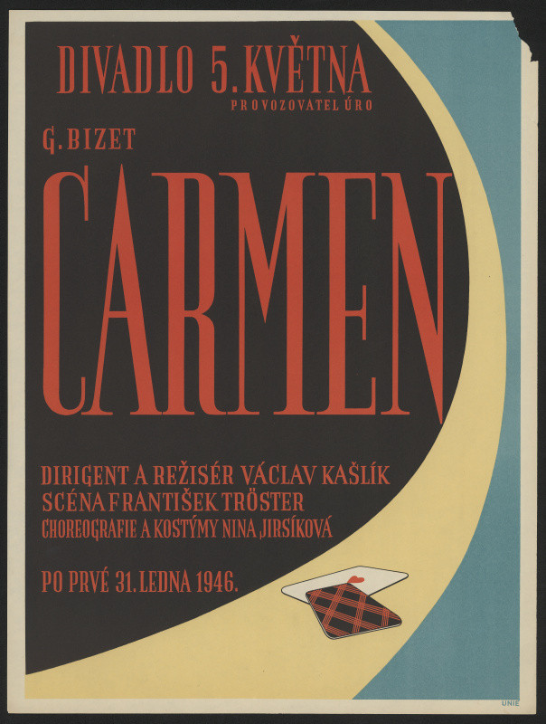 neznámý - Divadlo 5. května, provozovatel ÚRO, G. Bizet, Carmen ... 1946