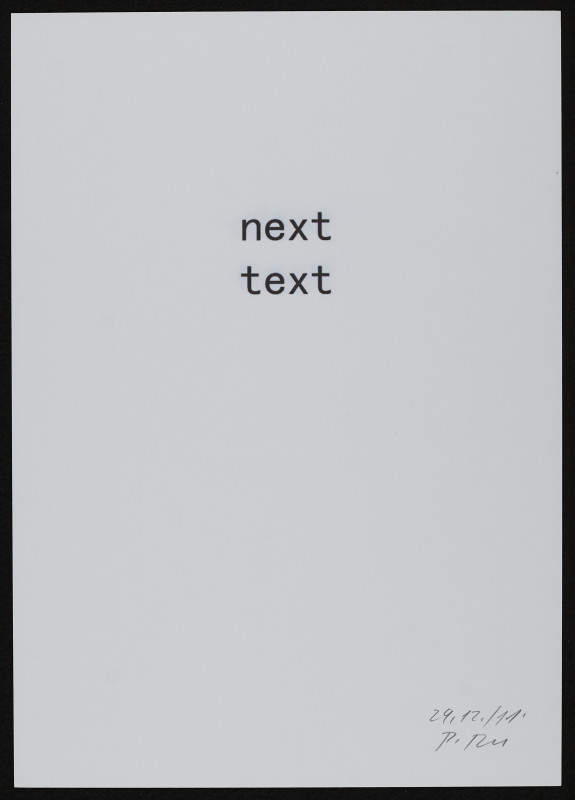 Pavel Rudolf - next  text