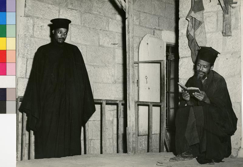 Jindřich Marco - Koptové v klášteře, Jeruzalem, srpen 1948