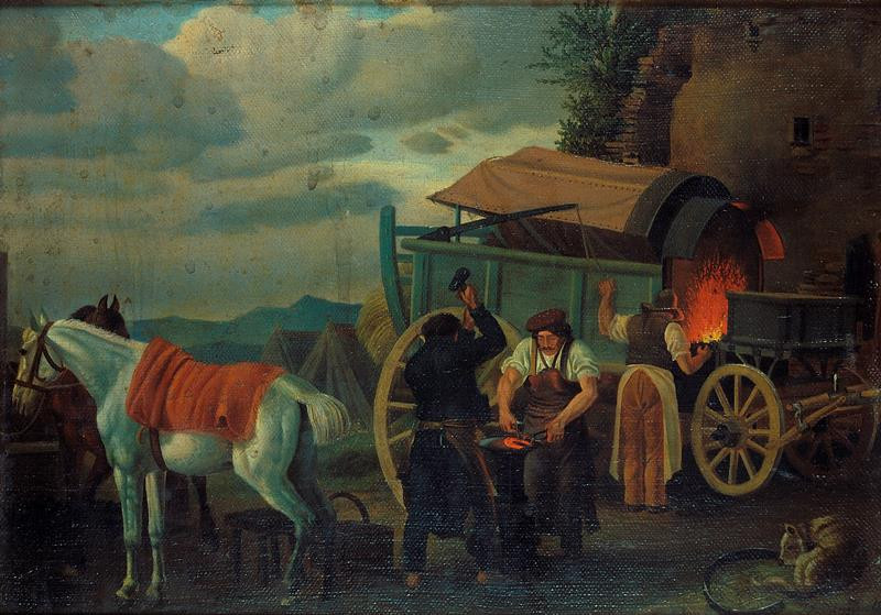 Johann Adam Klein - Polní kovárna