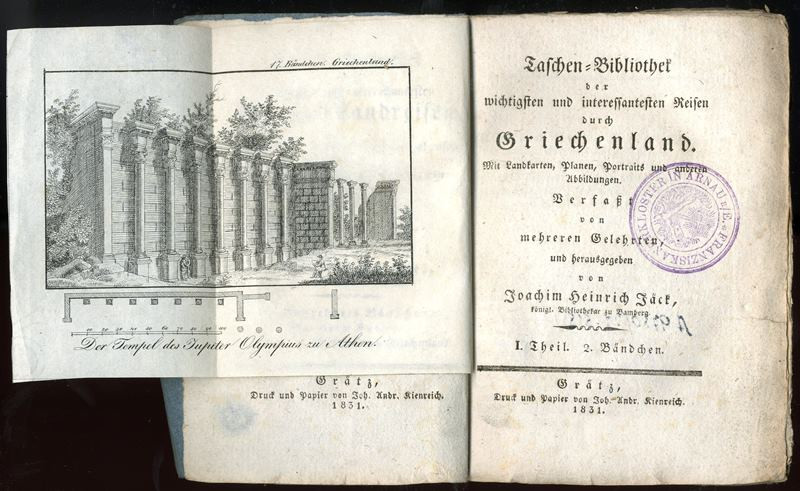 Joachim Heinrich Jäck, Johann Andreas Kienreich - Taschen-Bibliothek der wichtigsten und interessantesten Reisen durch Griechenland. I. Theil, 2. Bändchen
