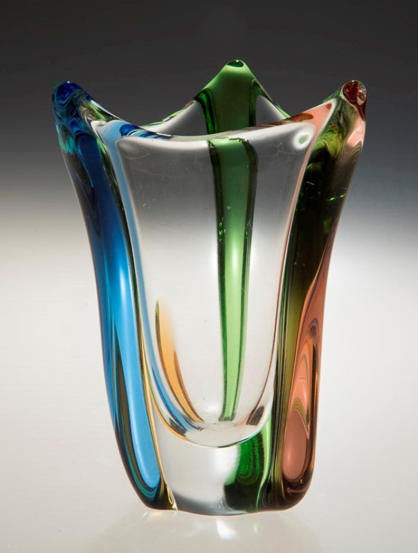 neznámý - váza barevná