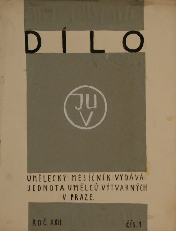 Josef Multrus - Návrh na obálku časopisu Dílo XXII. č. 1