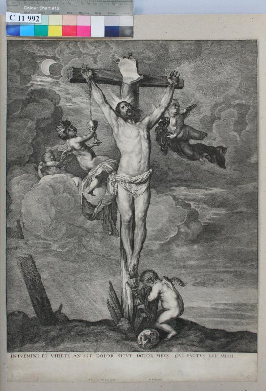 Václav (Wenceslaus) Hollar - Kristus  na  kříži