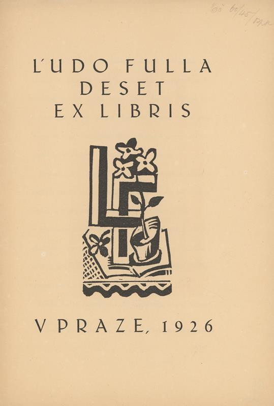 Ľudovít Fulla - Titulní list k souboru Deset ex libris