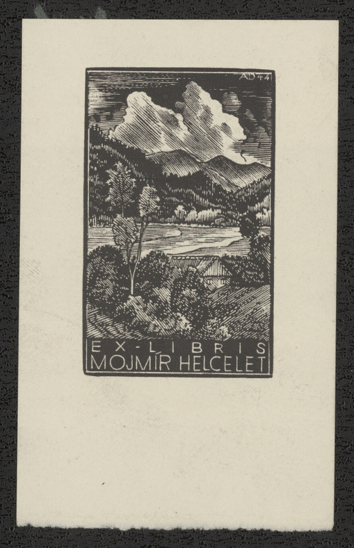 Antonín Doležal - Ex libris Mojmír Helcelet