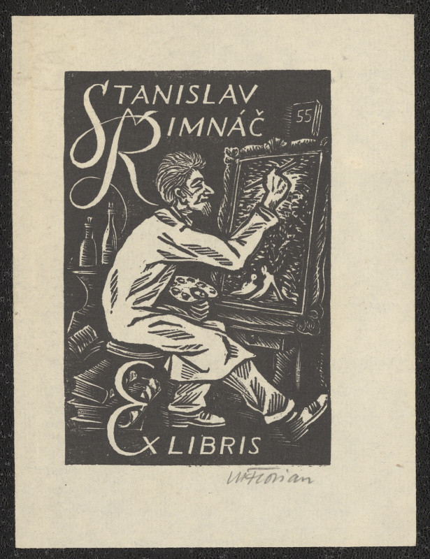 Michael Florian - Stanislav Řimnáč Ex libris