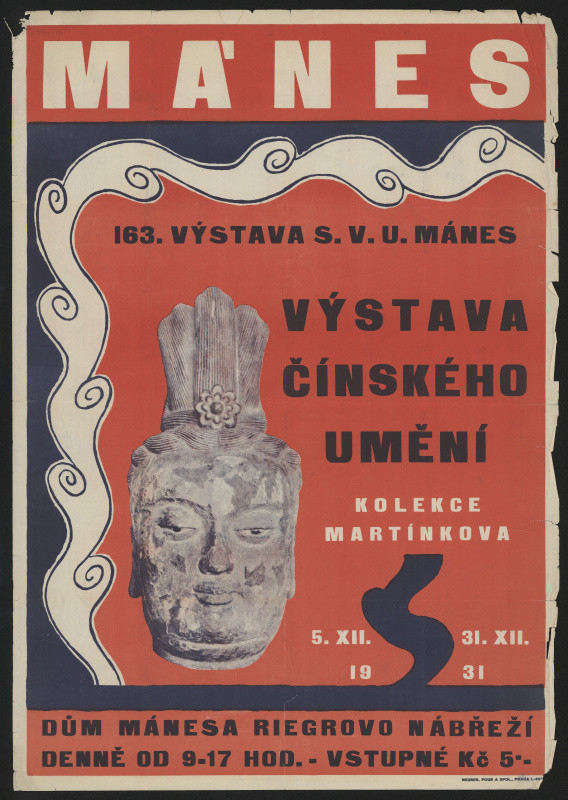 neznámý - 163. výstava S.V.U. Mánes. Výstava činského umění, Kolekce Martínkova 1931, Riegrovo nábř.