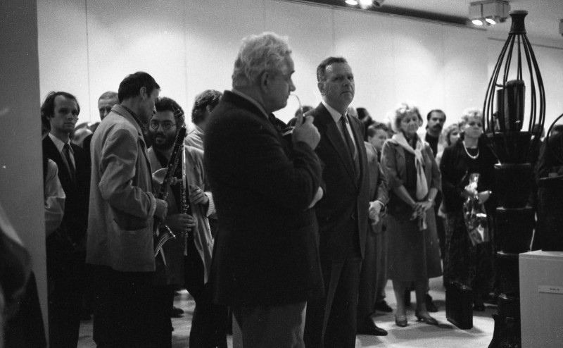 Dagmar Hochová - Vernisáž výstavy Sochy Vladimíra Preclíka v Mánesu, 8. 10. 1991